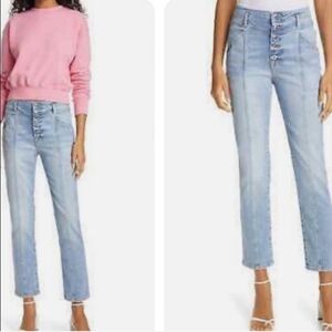 Jonathan Simkhai  Ankle Jeans Size 29 Buttonfly Designer Straight Legs